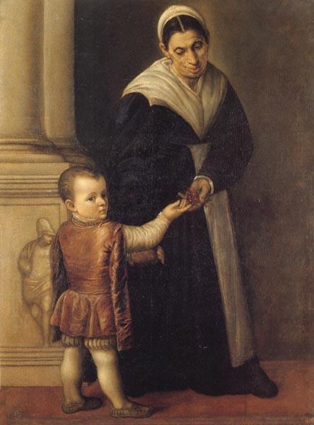 Marescalca, Pietro Child with Nurse oil painting picture